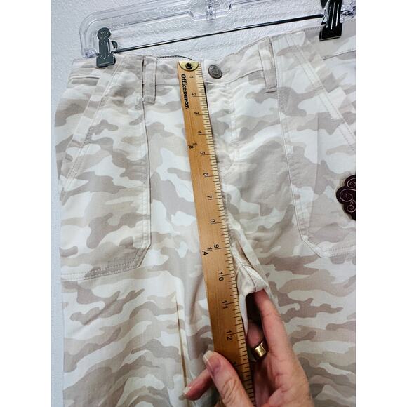 NWT Knox Rose Tan Army Camo Print Skinny Mid Rise Ankle Jean 10 - Picture 13 of 14